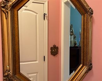 1of 2 large mirrors 
