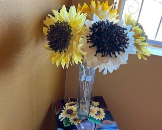 Art glass side table