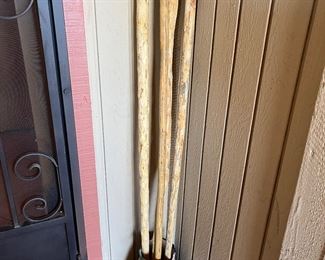 Talavera rooster: walking sticks 