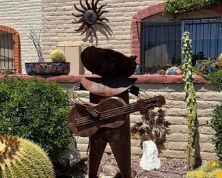 Pancho metal sculpture 