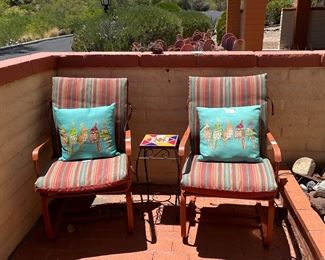 Patio metal chairs