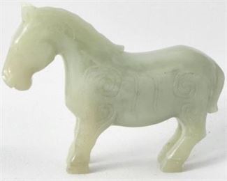 Small Carved Chinese Jade Horse