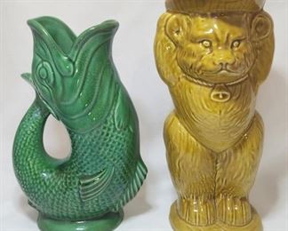 Dartmouth Devon Fish & James Kent Bear Pitchers