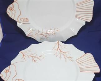 2 Zanolli Fish Platters Made in Italy