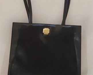 Furla Italian Black Leather Handbag