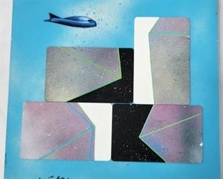 Carl Schmidt "Galaxy Cement" Mixed Media Art