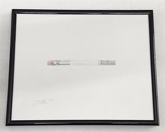D. Allen Pencil Sketch Framed Art