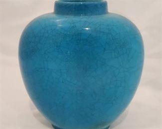 Vintage Boch Freres Keramis Crackle Belgian Vase
