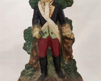 Rare George Washington Cast Iron Doorstop
