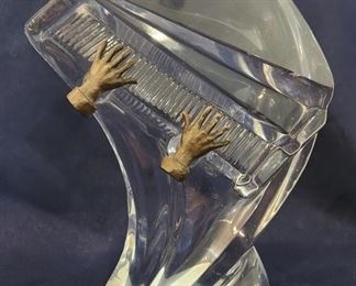 Vintage 10" Vinardi Crystal Art Glass Piano