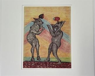 Robert Bannister Matted Original Art