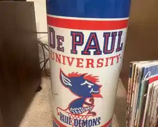 DePaul University garbage can