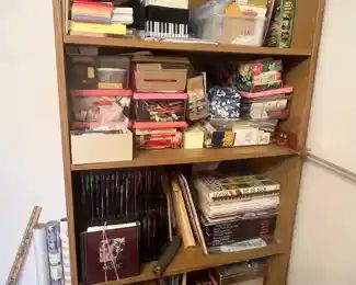 Sewing notions and another bookcase