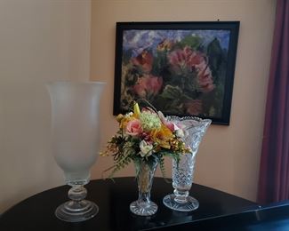Felted Art Picture and vases