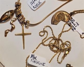 14kt Gold Necklaces 
