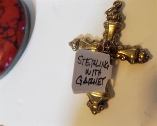Sterling with Garnet