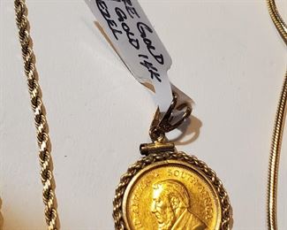 Pure Gold w/Gold 14k Bezel