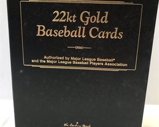 1722kt Gold Baseball Cards  Danbury Mint Binder