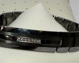 Diamond Tungsten Carbide Bracelet