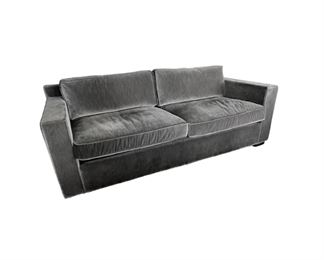 $5500 USD       2 Restoration Hardware RH 7 Ft. Maddox Grey Velvet Sofas GM185-4     Description: Designed by the esteemed architects Leo Marmol and Ron Radziner, this sofa embodies the elegant restraint and luxe comfort of 1930s French furnishings. The perfectly proportioned silhouette features neatly piped seat and back cushions flanked by clean track arms.  Believed to be upholstered in Vintage Velvet Graphite
Dimensions: 84 x 40.5 x 29.5  in
Frame Height: 25½"
Seat Height: 16"
Arm: 8"W x 25½"H
Condition: Excellent, like new condition. 
Location: Local pick up Vancouver WA 98661.  Shipper suggestions available upon request. Item is located on the 3rd floor of a condominium complex with very easy access to an elevator.       https://goodbyhello.com/products/copy-of-rh-spencer-round-chandelier-28-gm185-3?_pos=10&_sid=b107abd28&_ss=r