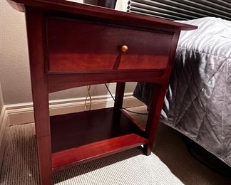 $325 USD      Two Single Drawer Wood Open Shelf Thomasville Nightstands GM185-9     Description: These two nightstands by Thomasville provide great bedside storage while talking a small amount of space. The singe drawer provides private storage while the lower open shelf is perfect for books or collectibles. 
Dimensions:  25 x 17 x 26 in
Condition: Excellent, like new condition. 
Location: Local pick up Vancouver WA 98661.  Shipper suggestions available upon request. Item is located on the 3rd floor of a condominium complex with very easy access to an elevator. PICK UP AFTER MAY 15th       https://goodbyhello.com/products/copy-of-pair-of-thomasville-nightstands-gm185-7?_pos=1&_sid=5702f9318&_ss=r