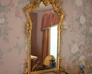 Giltwood Rococ style mirror