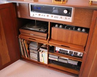 Stereo cabinet insides