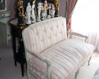 Kindel down filled French style loveseat