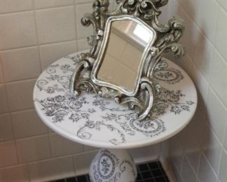 Porcelain side table