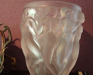 Lalique vase Bacchante