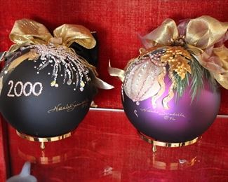Signed xmas ornaments