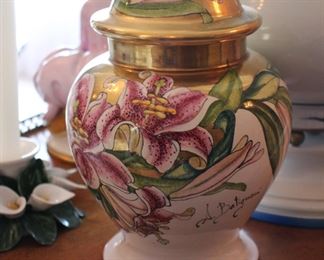 Italian covered jar
