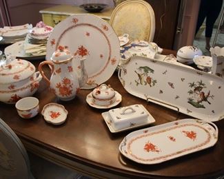 Lots of Herend - Rothschild Bird, Chinese Bouquet rust, Queen Victoria.....