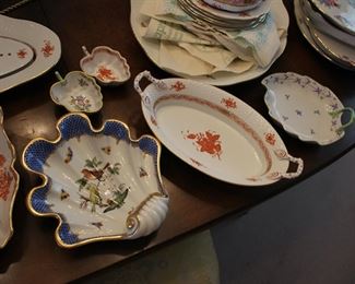 Lots of Herend - Rothschild Bird, Chinese Bouquet rust, Queen Victoria.....