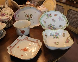 Lots of Herend - Rothschild Bird, Chinese Bouquet rust, Queen Victoria.....