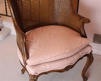 Karger cane back armchair