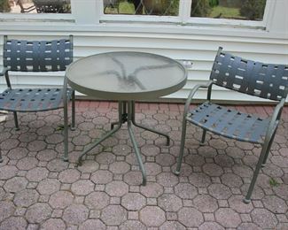 Small patio seating