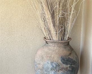 Pottery on Iron Stand