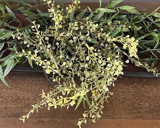 Faux Greenery in Tray
