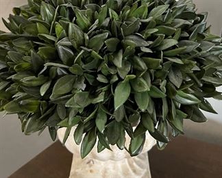 Faux Greenery in Urn