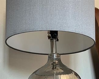 Silver Table Lamps Pair