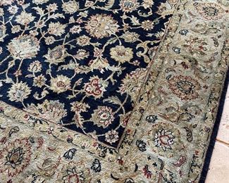 9x6 Antique Hand Knotted Wool Rug 112x 72in