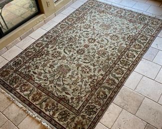 9x6 Antique Turkish Wool Rug 110 x 70in