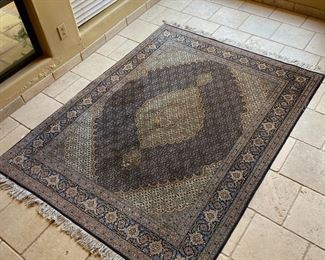 Handknotted Wool Persian Tabriz Style Rug 80 x 60