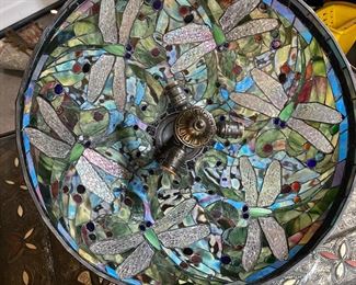 20in Modern Tiffany Style Dragonfly Hanging Lamp 12 x 21in Diameter