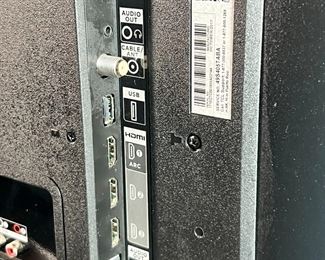 TCL 49in Class 4-Series 4K UHD HDR Roku Smart TV 27.5 x 43.5 x 9in HxWxD