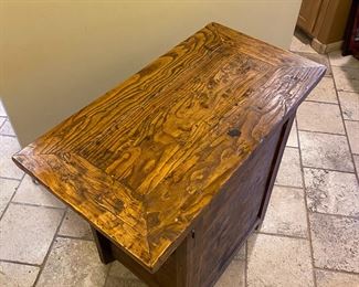 Rustic Wood Console Cabinet 34.5 x 38.5 x 20.5in