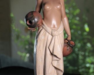 Lladro 2323 Water Carrier Girl Porcelain Figurine 13.75 inches high