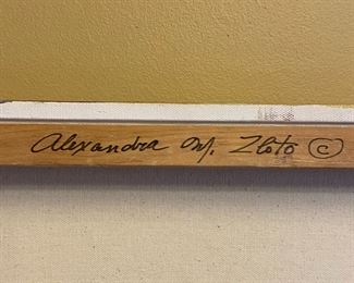 Original Abstract Art Alexander M Zloto #3 36 x 24in