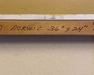 Original Abstract Art Alexander M Zloto #3 36 x 24in